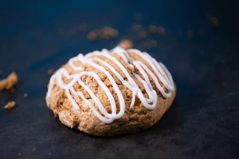 Pastry topped with a light icing