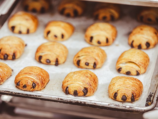 Chocolate croissants and pastries from Magpie Bakery