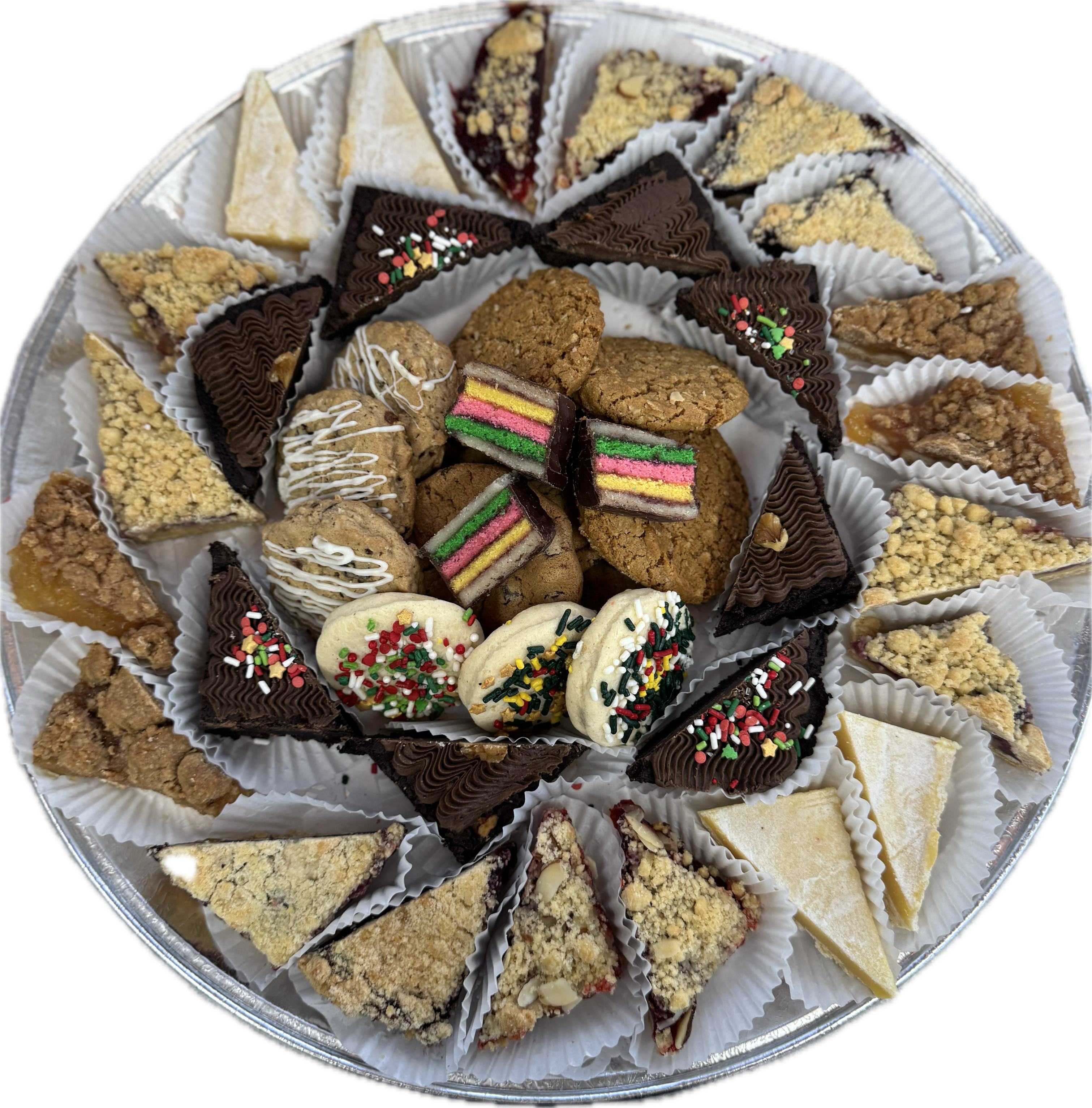 Pastry and cookie platters for catering