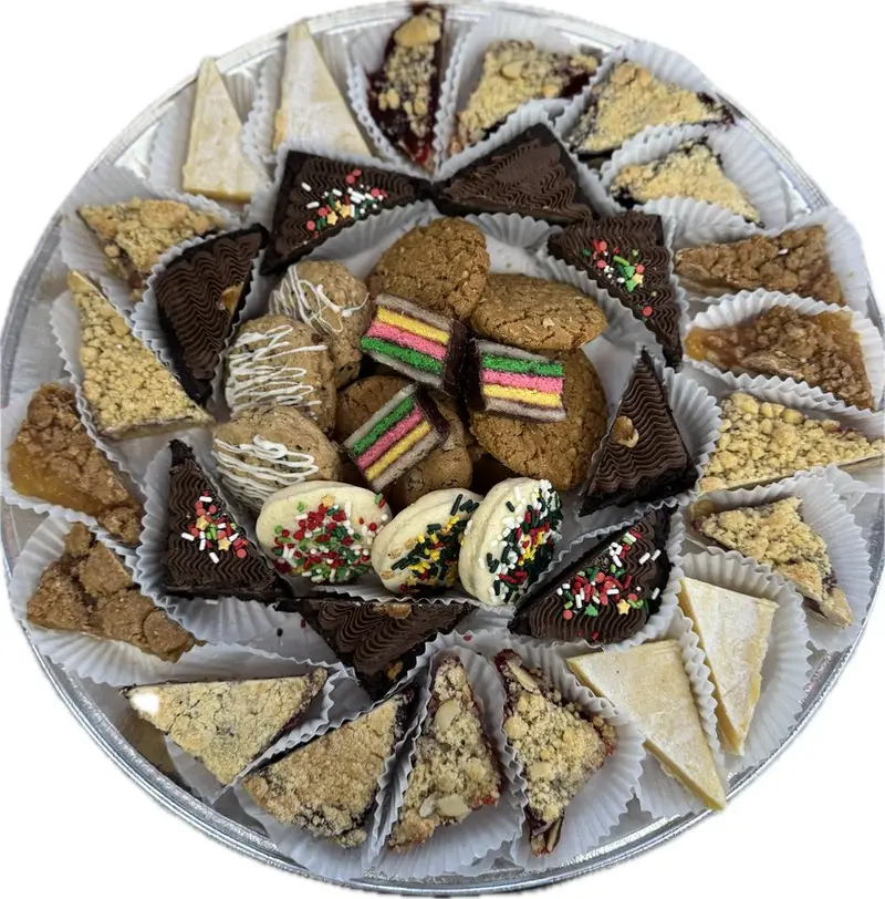 Assorted cookie platter from The Magpie Bakery, a favorite add-on for parties