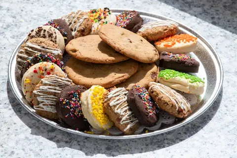 Corporate gift cookies printed with a company logo