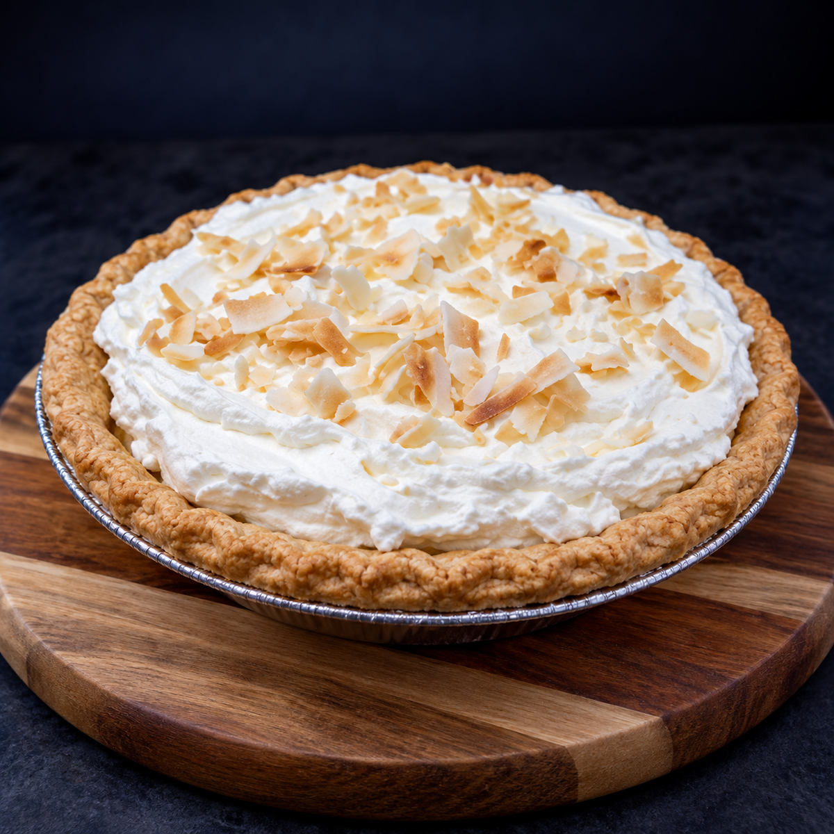 Coconut Custard Cream Pie
